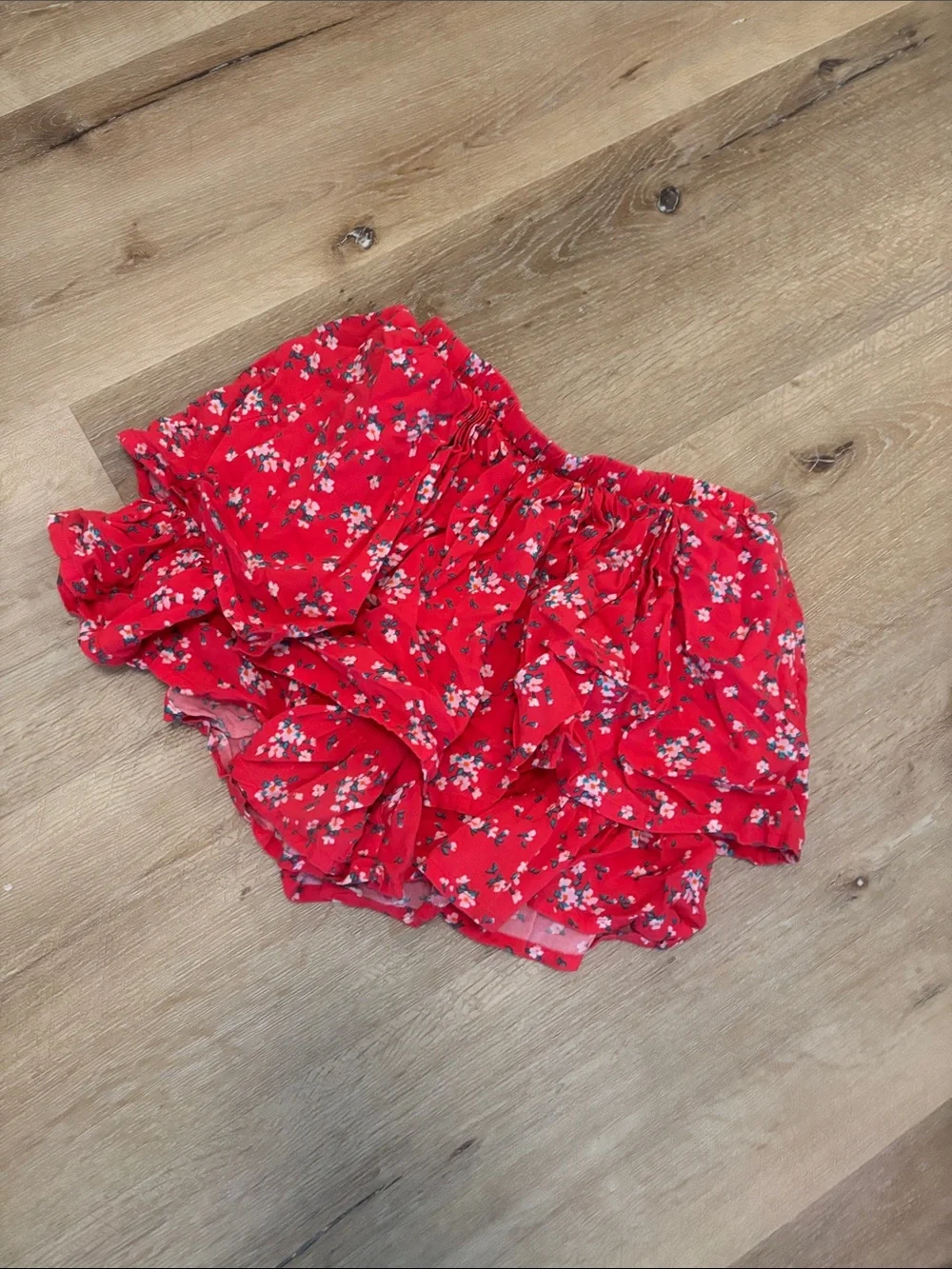 Girls Floral Romper Skirt